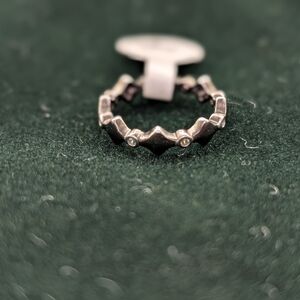 Frieda Rothman Stackable Chevron Accent Sterling Ring - Size 5